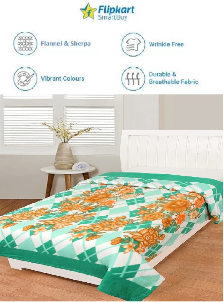 Flipkart SmartBuy Floral Single Fleece Blanket for Mild Winter Buy Flipkart SmartBuy Floral Single Fleece Blanket for Mild Winter Online at Best Price in India Flipkart