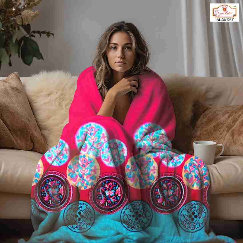 Signature Floral Double Mink Blanket for Heavy Winter Buy Signature Floral Double Mink Blanket for Heavy Winter Online at Best Price in India Flipkart