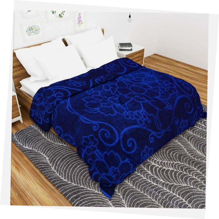 COZYEXPORTS Floral Single Electric Blanket for AC Room