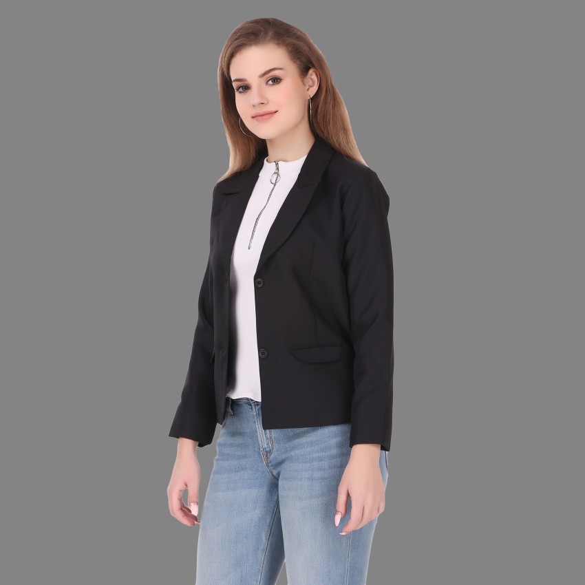 Black casual 2024 blazer womens