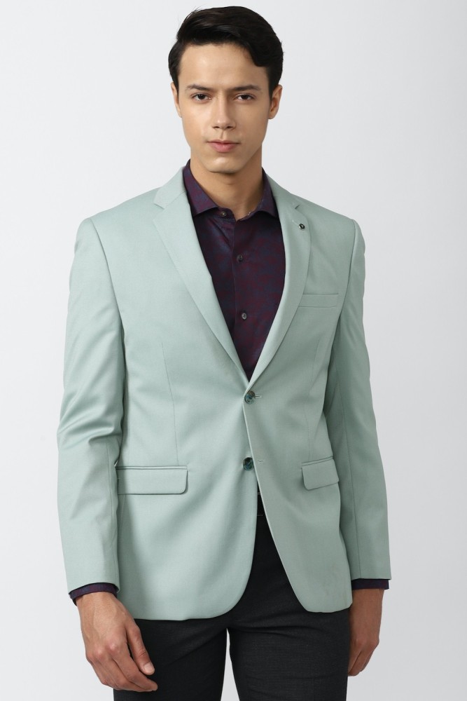 VAN HEUSEN Solid Single Breasted Formal Men Blazer - Buy VAN