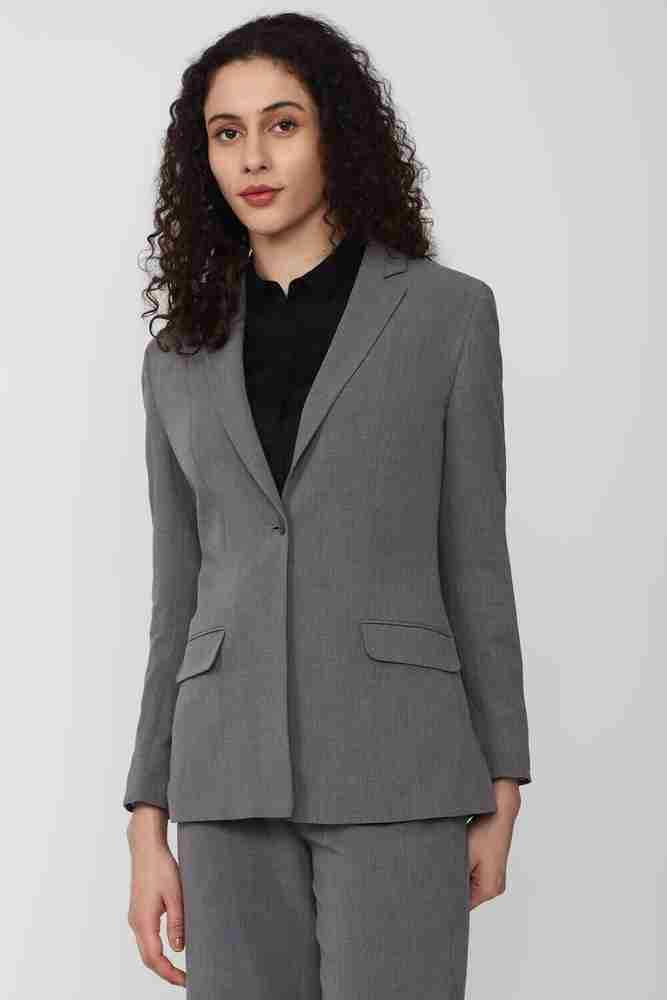 VAN HEUSEN Self Design Single Breasted Formal Women Blazer Buy