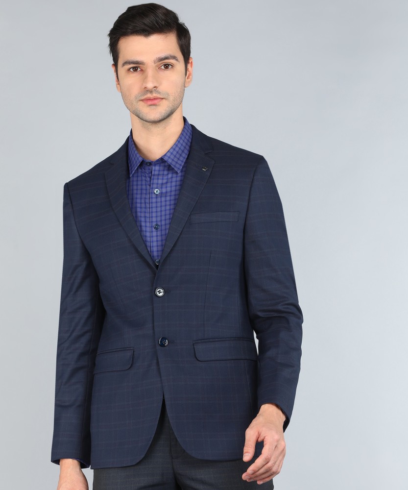 LOUIS PHILIPPE Checkered Single Breasted Formal Men Blazer - Buy LOUIS  PHILIPPE Checkered Single Breasted Formal Men Blazer Online at Best Prices  in India