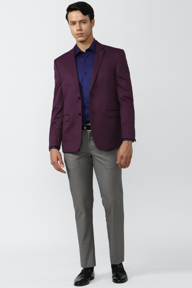 VAN HEUSEN Solid Single Breasted Formal Men Blazer - Buy VAN