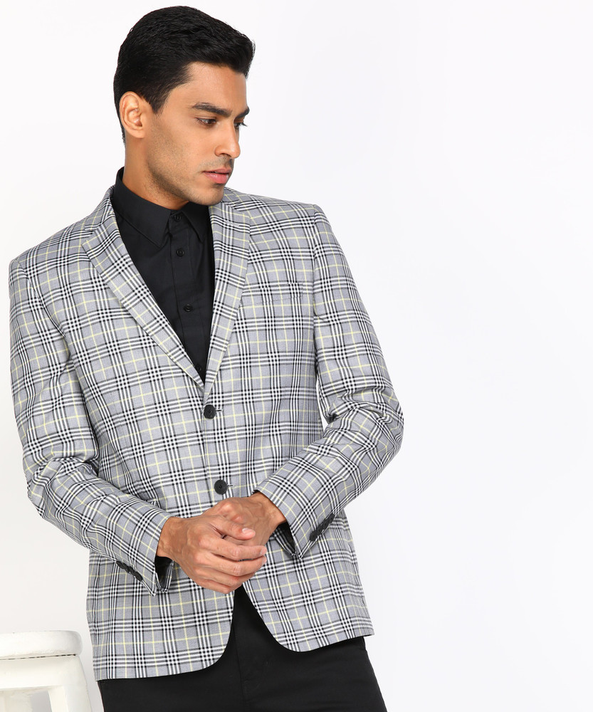 VAN HEUSEN SPORT Checkered Single Breasted Formal Men Blazer