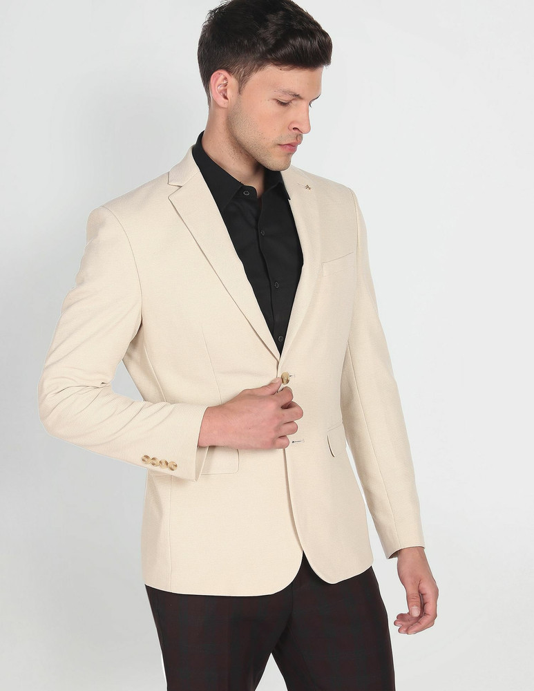 ARROW Self Design Single Breasted Formal Men Blazer Buy ARROW