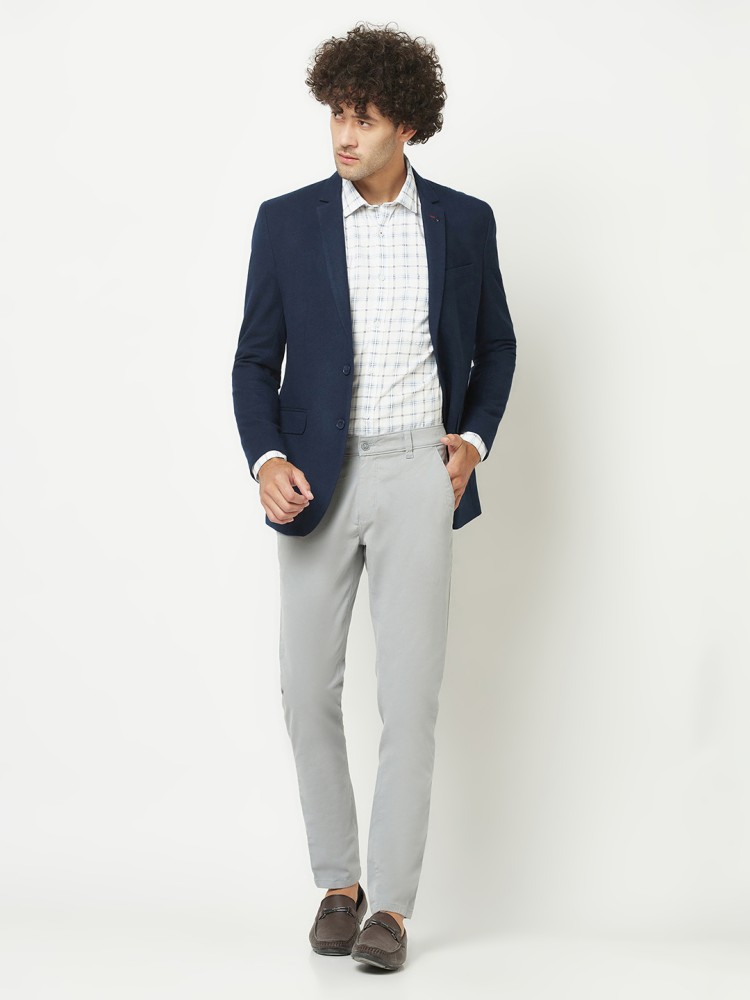 Navy blazer clearance grey chinos