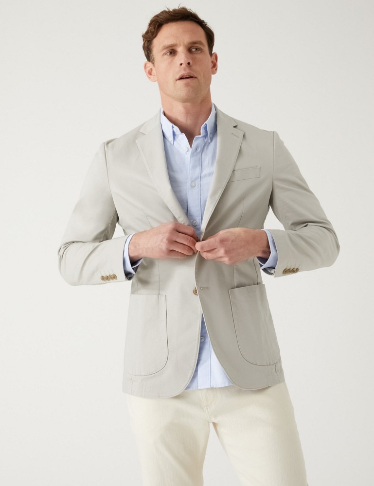 Marks and spencer linen blazer best sale