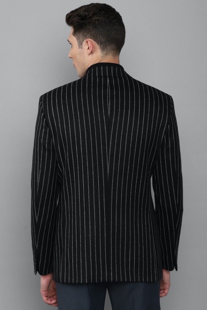 LOUIS PHILIPPE Striped Single Breasted Formal Men Blazer - Buy 