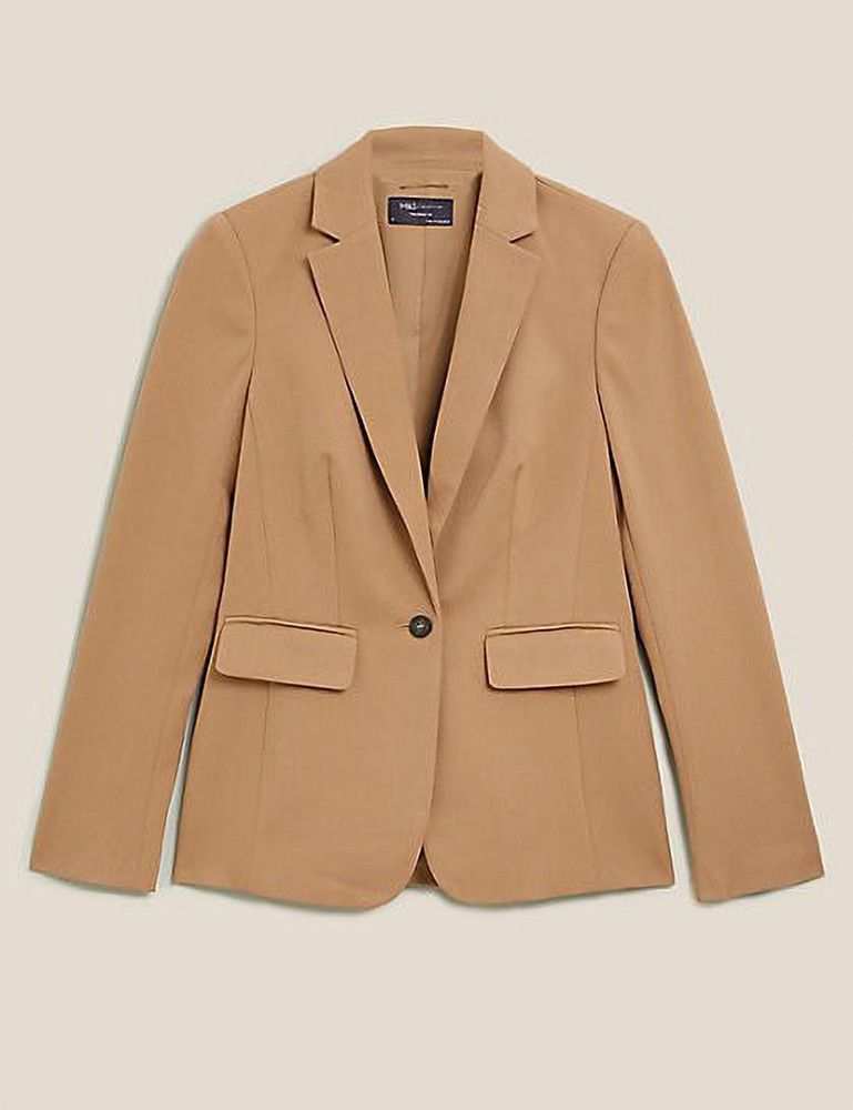 MARKS SPENCER Solid Single Breasted Casual Women Blazer