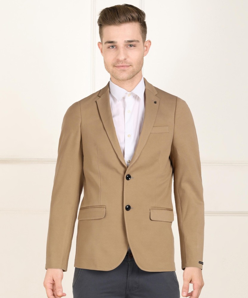 Single breasted casual men's sale blazer