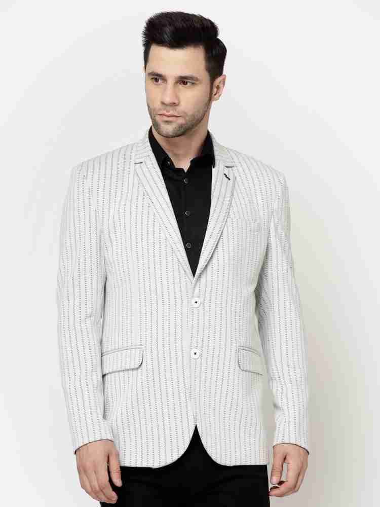 Mens white casual outlet blazer