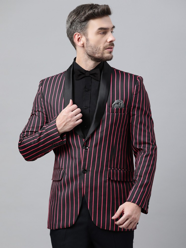 Red striped hot sale blazer mens