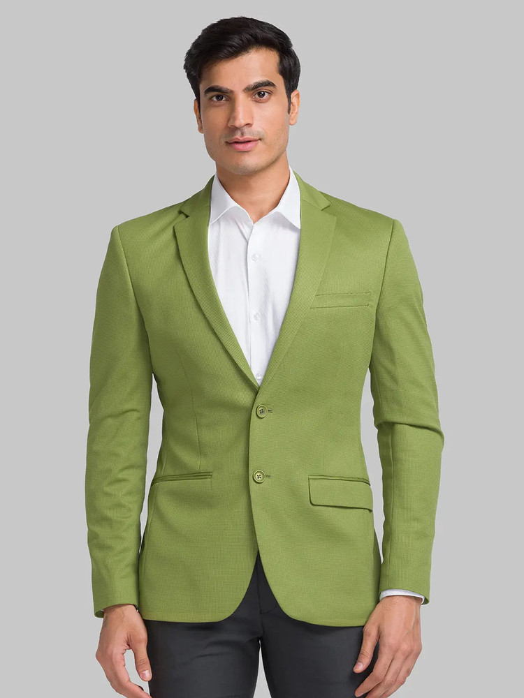 PARK AVENUE Self Design Single Breasted Casual Men Blazer Buy
