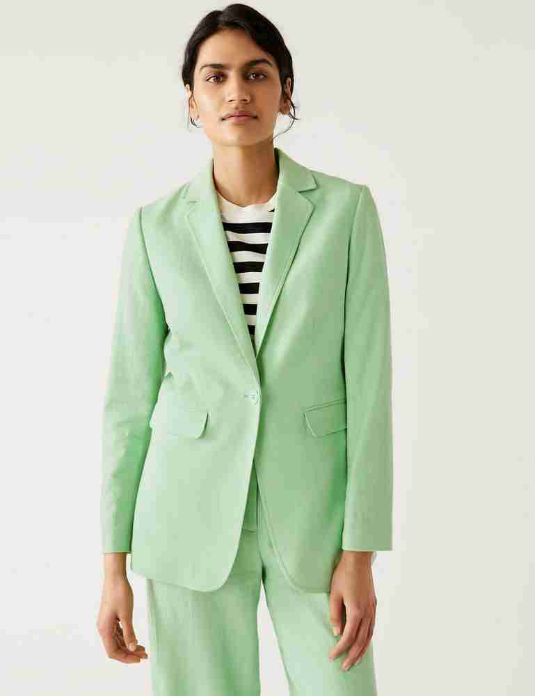 MARKS SPENCER Solid Single Breasted Casual Women Blazer Buy