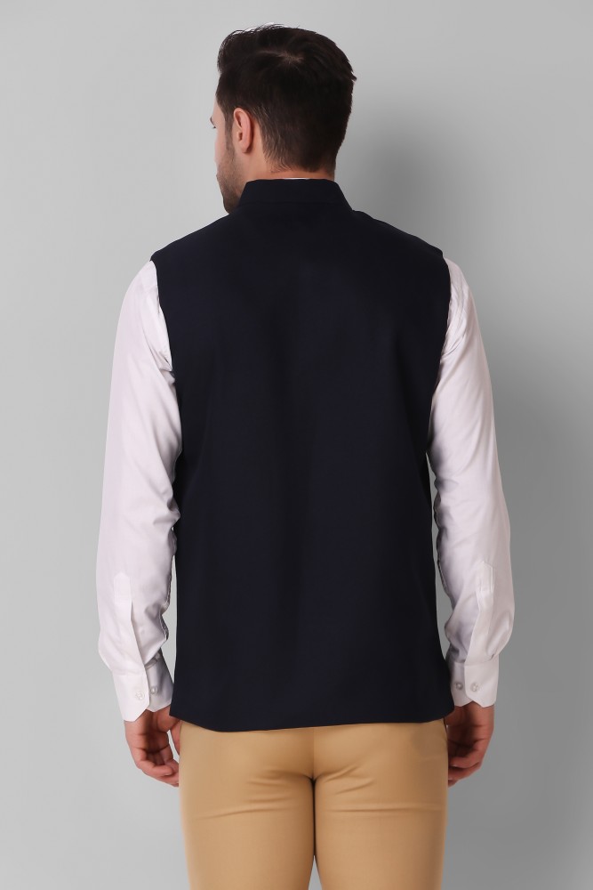Flickz Half Sleeve Solid Men Single Breasted Jacket - Buy Flickz 