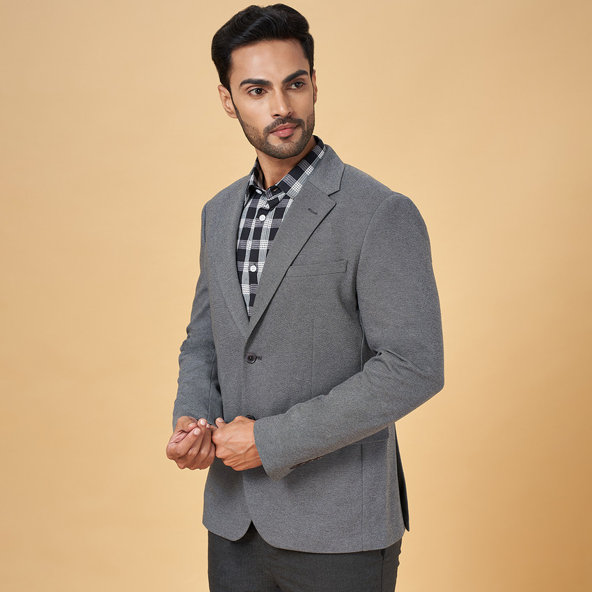 Byford by Pantaloons Printed Single Breasted Sports Men Blazer