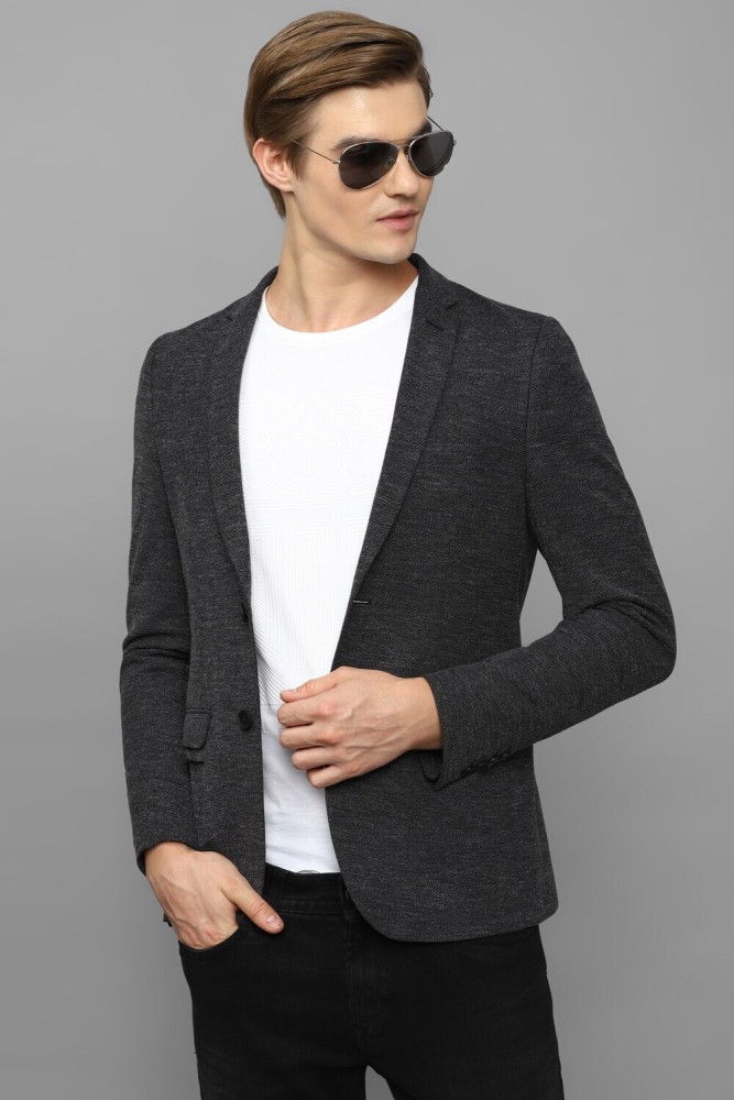 Buy LOUIS PHILIPPE Textured Cotton Super Slim Fit Men's Casual Blazer