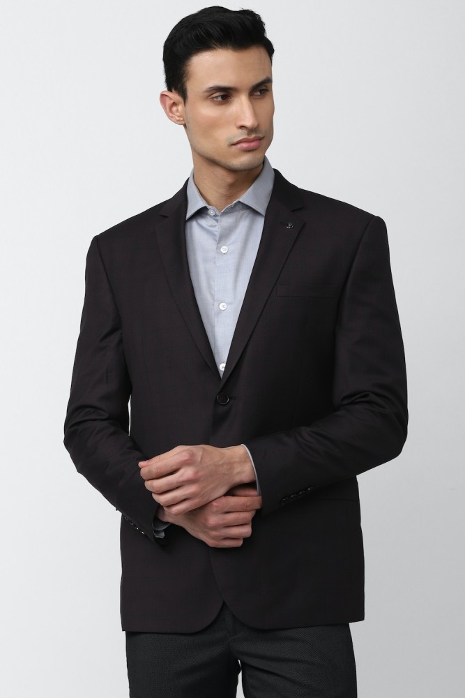 VAN HEUSEN Solid Single Breasted Formal Men Blazer - Buy VAN