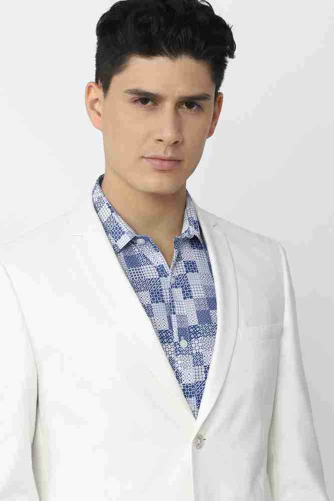 Van heusen white blazer hotsell