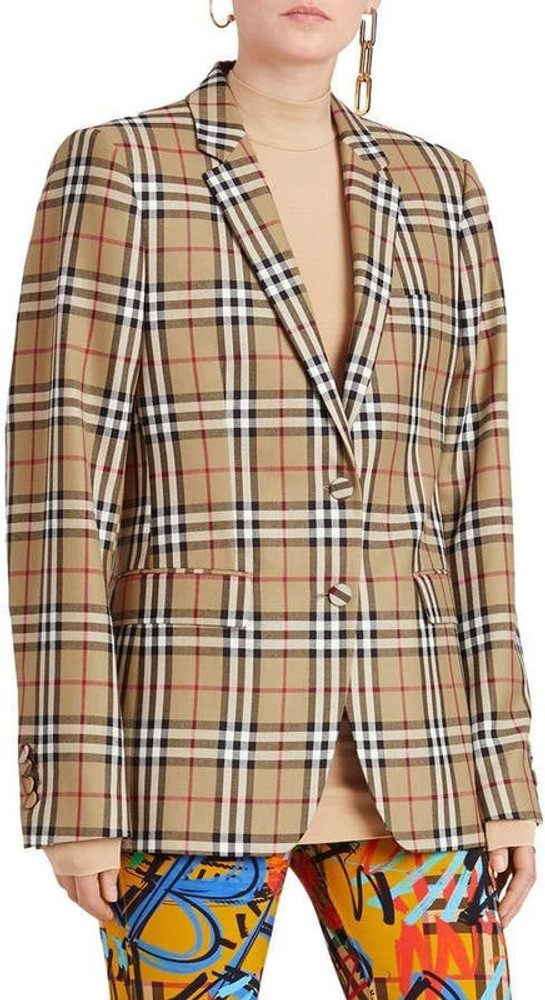 Vintage check blazer clearance