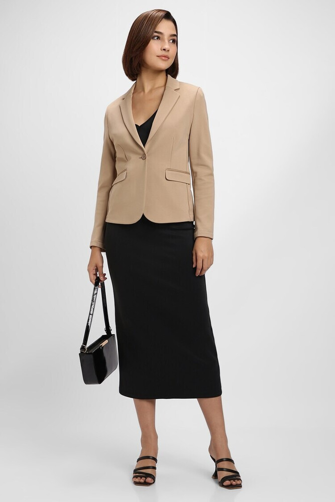 FOREVER 21 Solid Single Breasted Casual Women Blazer