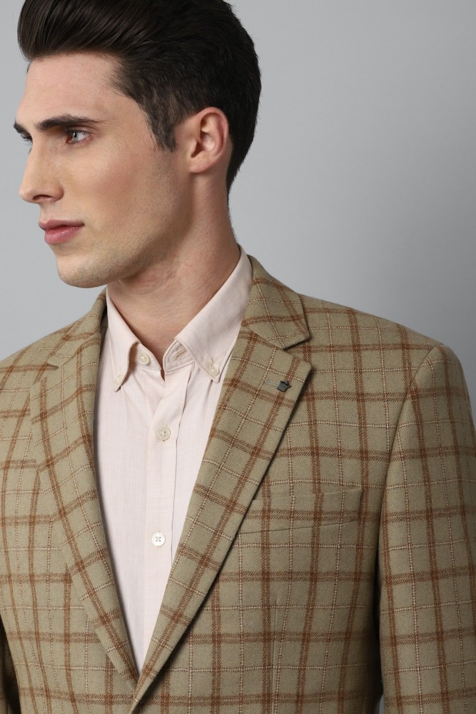 Louis Philippe Blazers, Louis Philippe Brown Blazer for Men at Louisphilippe .com