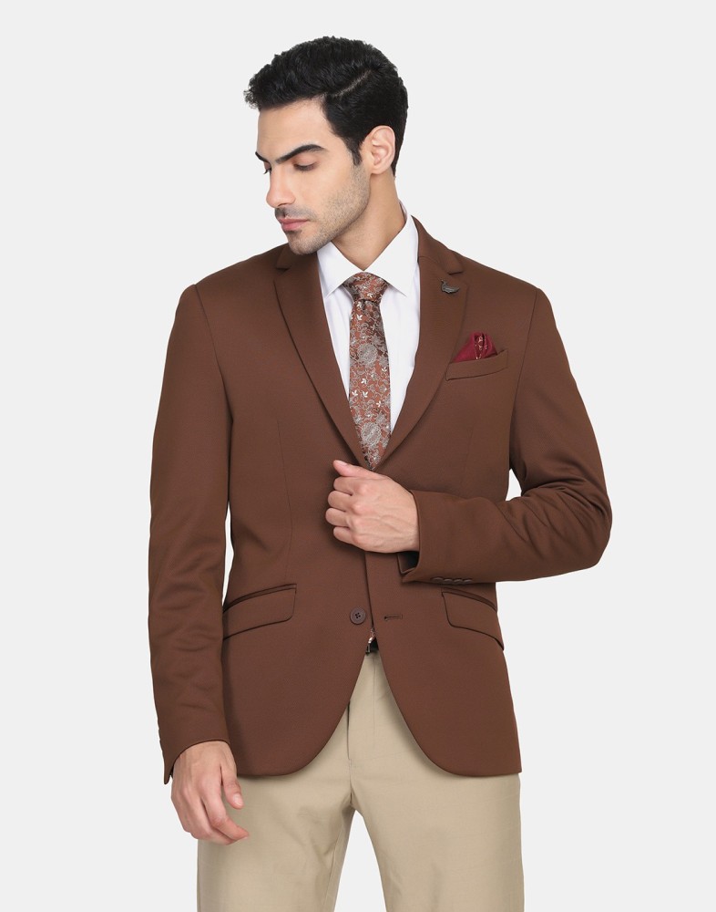 Buy online Solid Single Breasted Formal Blazer from Blazers for