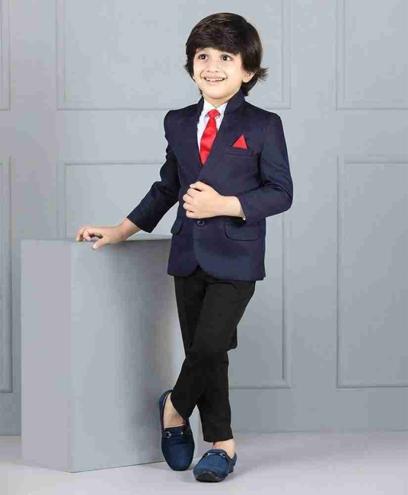 Blazer for boys blue best sale