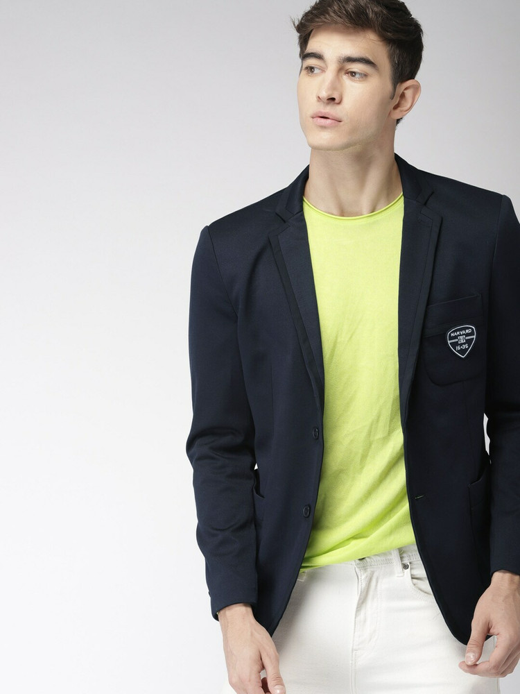 HARVARD Solid Single Breasted Casual Men Blazer Buy HARVARD