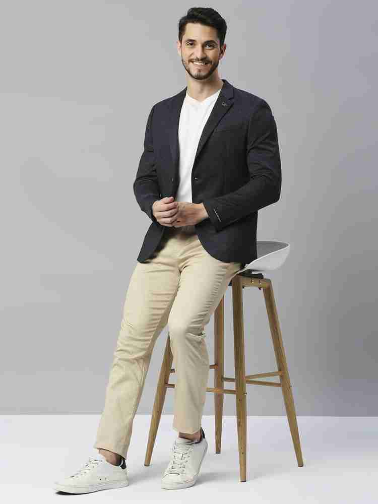 Khaki pants outlet with gray blazer