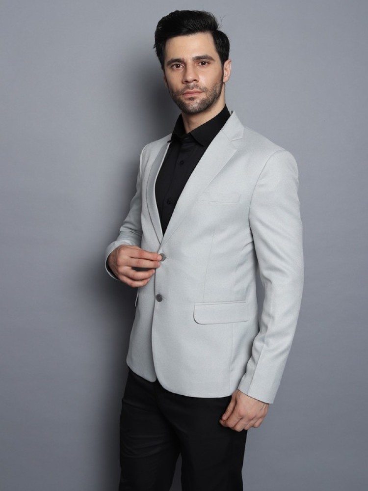 Silver blazer clearance mens