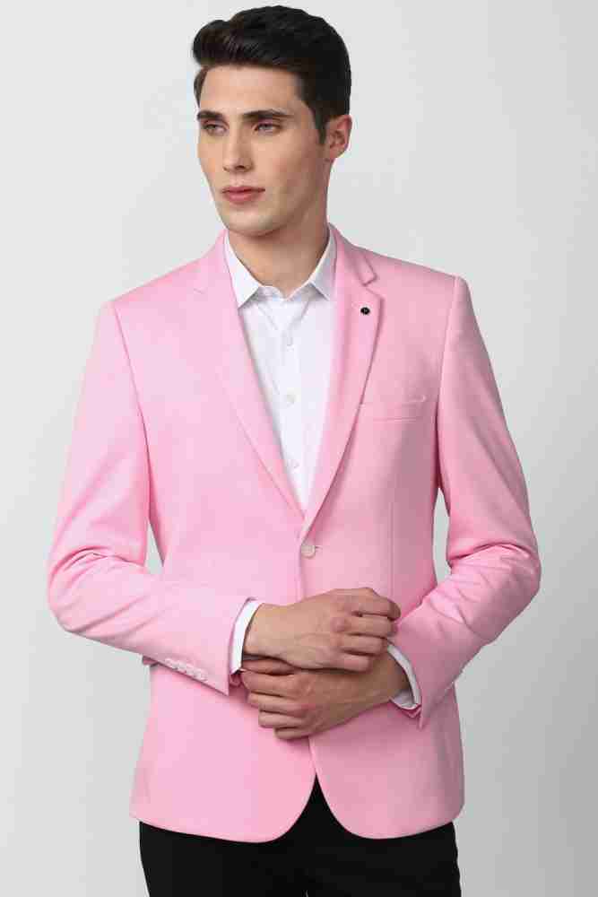 VAN HEUSEN Solid Single Breasted Formal Men Blazer - Buy VAN HEUSEN Solid  Single Breasted Formal Men Blazer Online at Best Prices in India