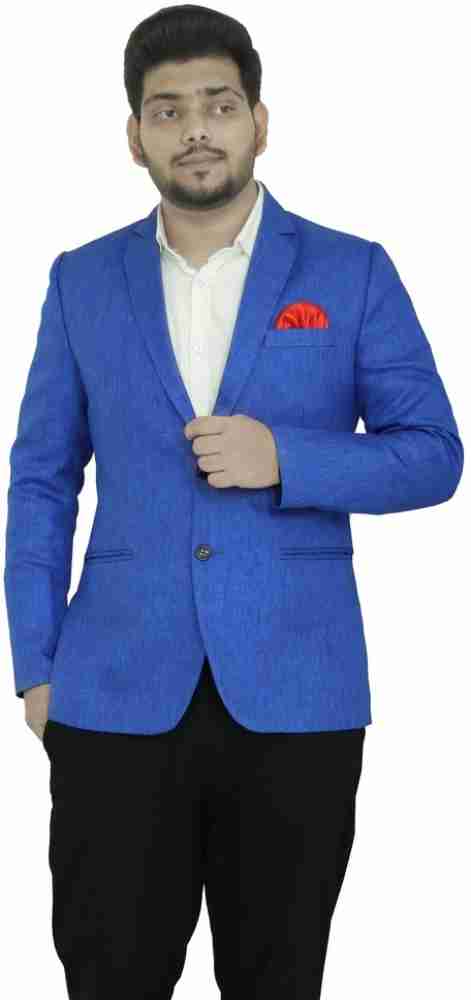 Royal blue store color blazer