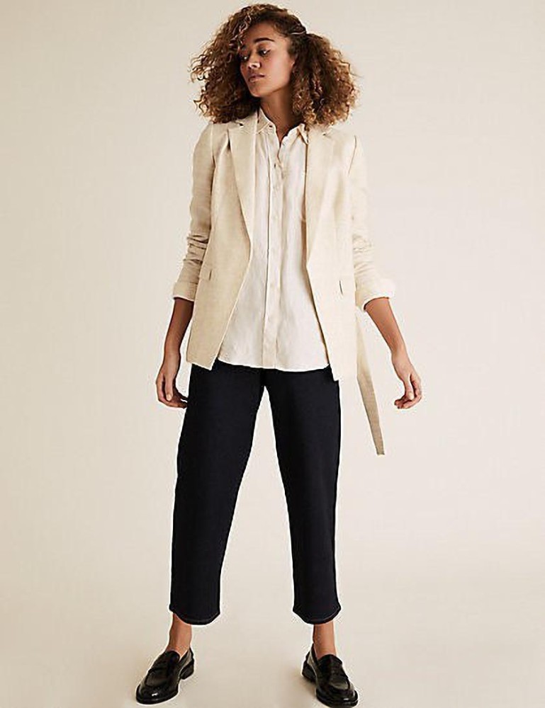 Casual linen outlet blazer womens