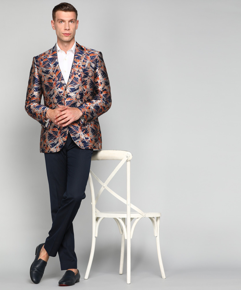 Raymond Printed Single Breasted Casual Men Blazer Buy Raymond