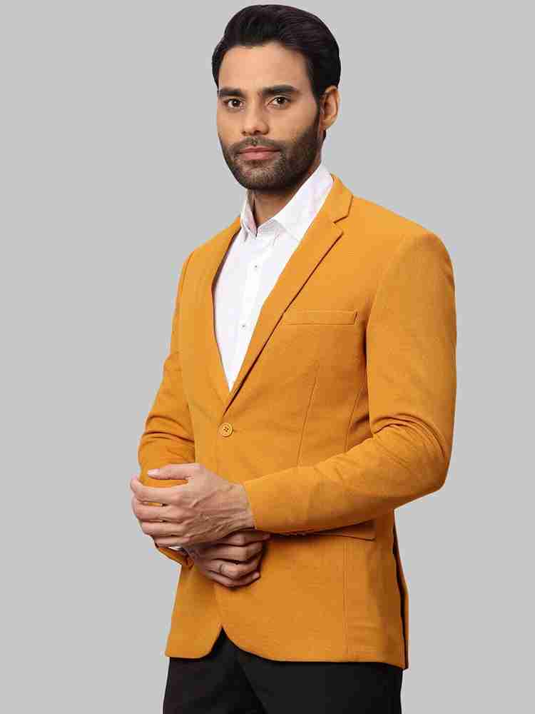 PARK AVENUE Self Design Single Breasted Formal Men Blazer Buy