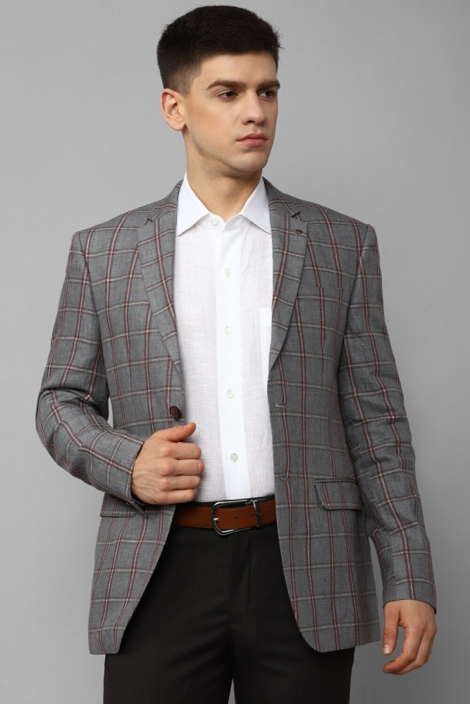 LOUIS PHILIPPE Checkered Single Breasted Formal Men Blazer - Buy LOUIS  PHILIPPE Checkered Single Breasted Formal Men Blazer Online at Best Prices  in India