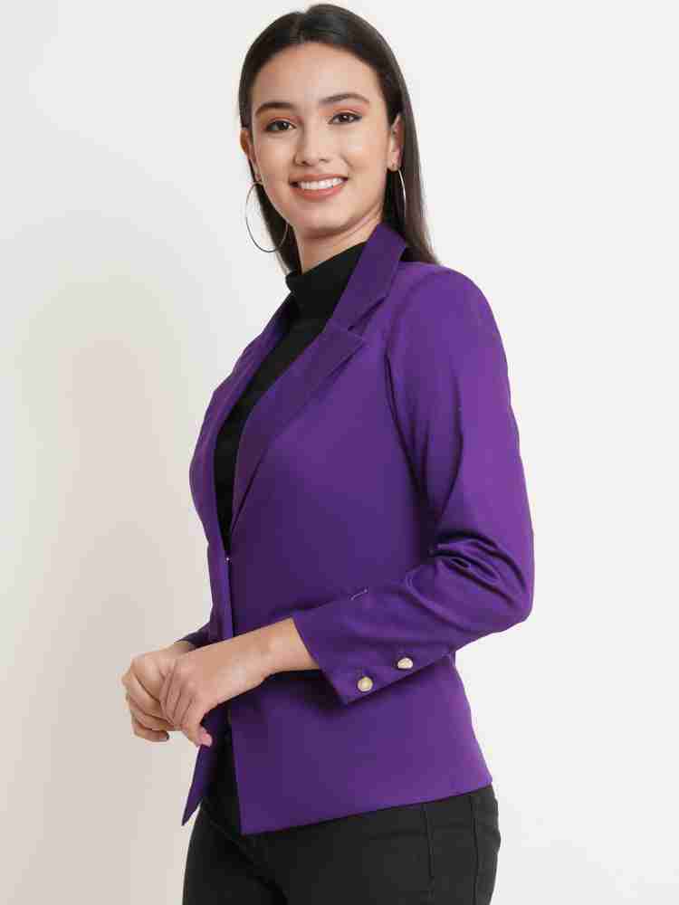 Designer Blazers for WomenPurple Blazer Women Suit Jacket – Anna