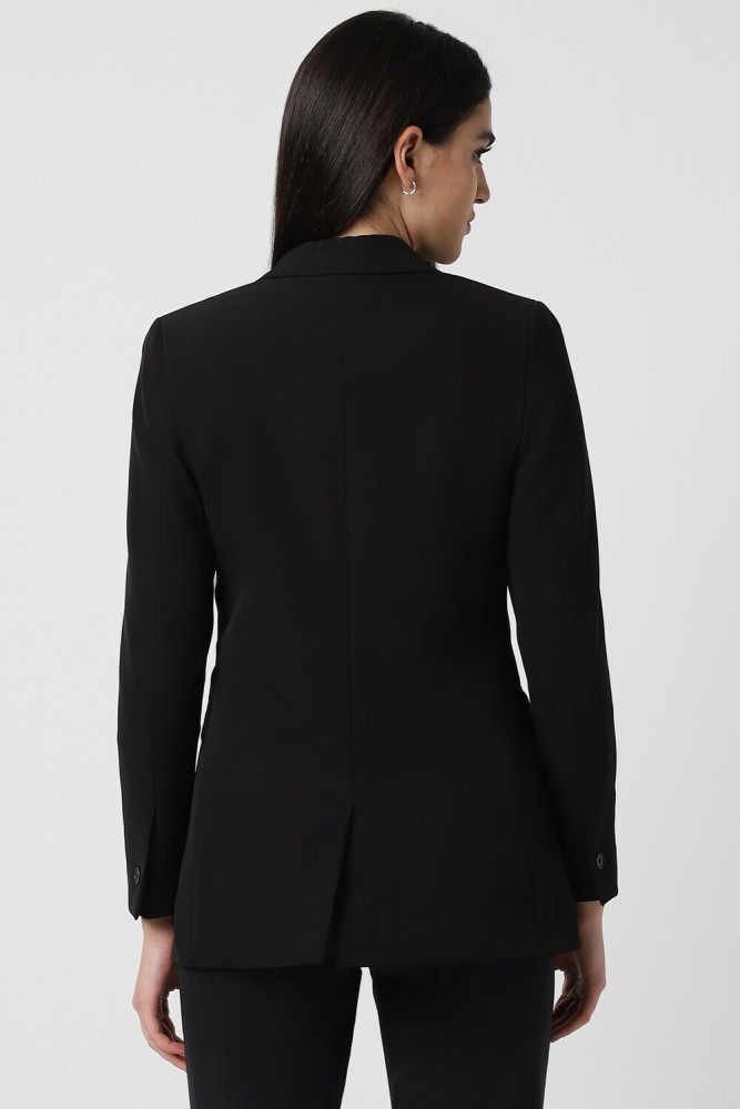 Women Black Solid Blazer