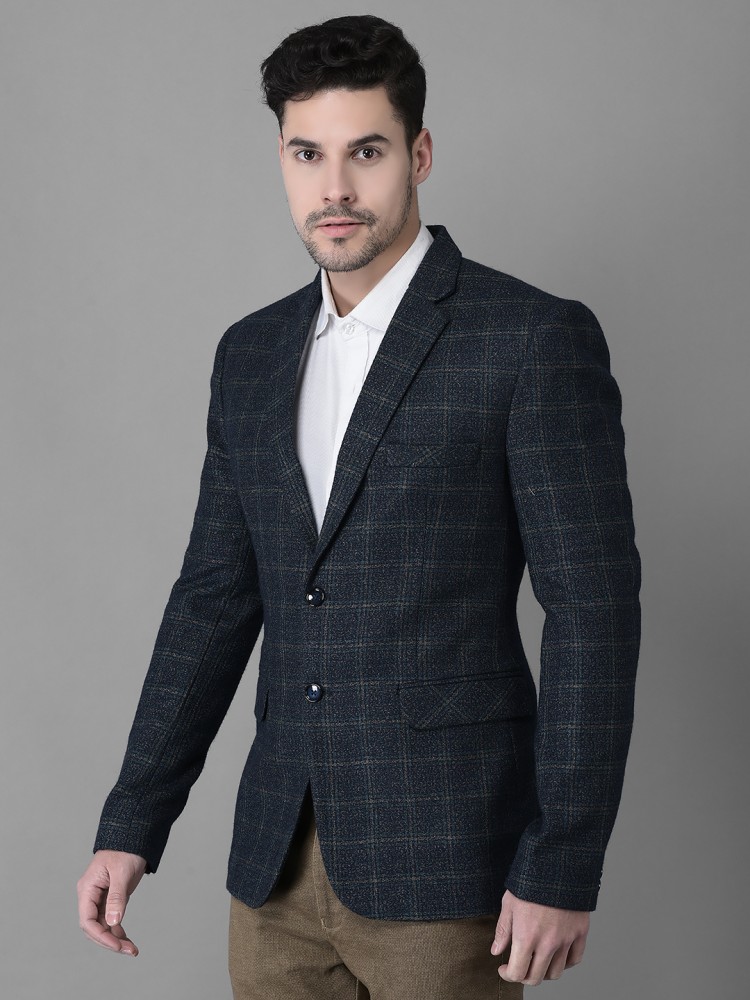 Dark grey check discount blazer