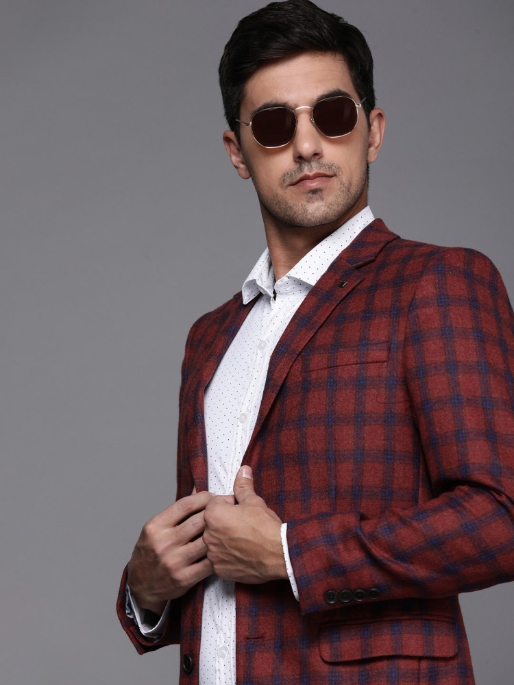 LOUIS PHILIPPE Solid Single Breasted Formal Men Blazer - Buy LOUIS PHILIPPE  Solid Single Breasted Formal Men Blazer Online at Best Prices in India