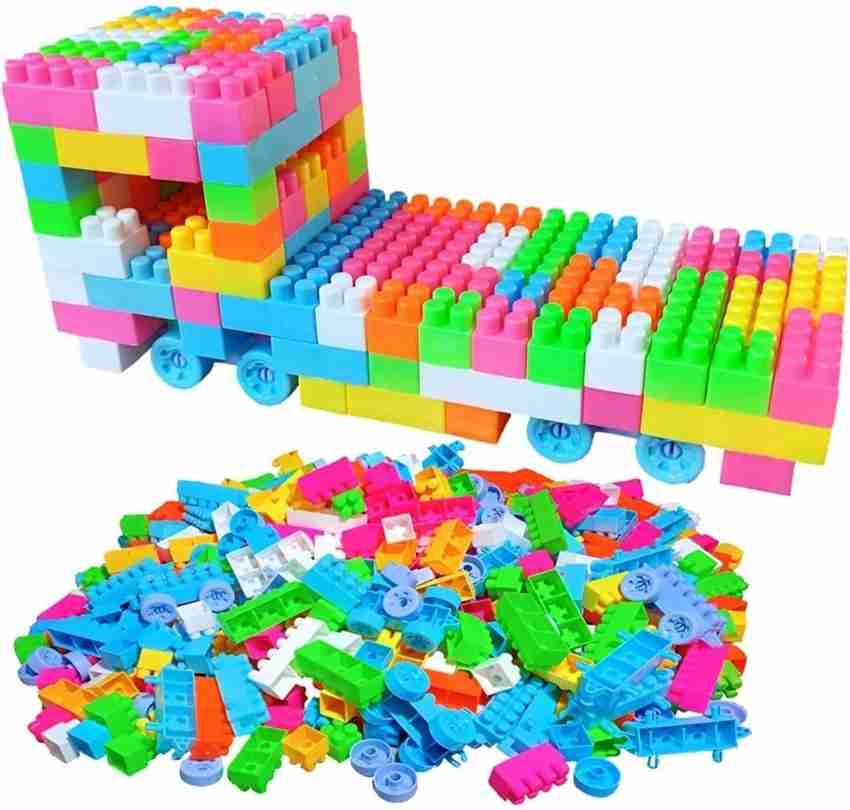 truget DIY Plastic Building Blocks for Kids 120 pcs DIY Plastic
