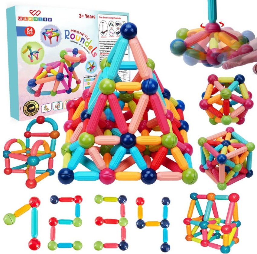 Magnetic Building - 32 Pcs - Wembley Toys