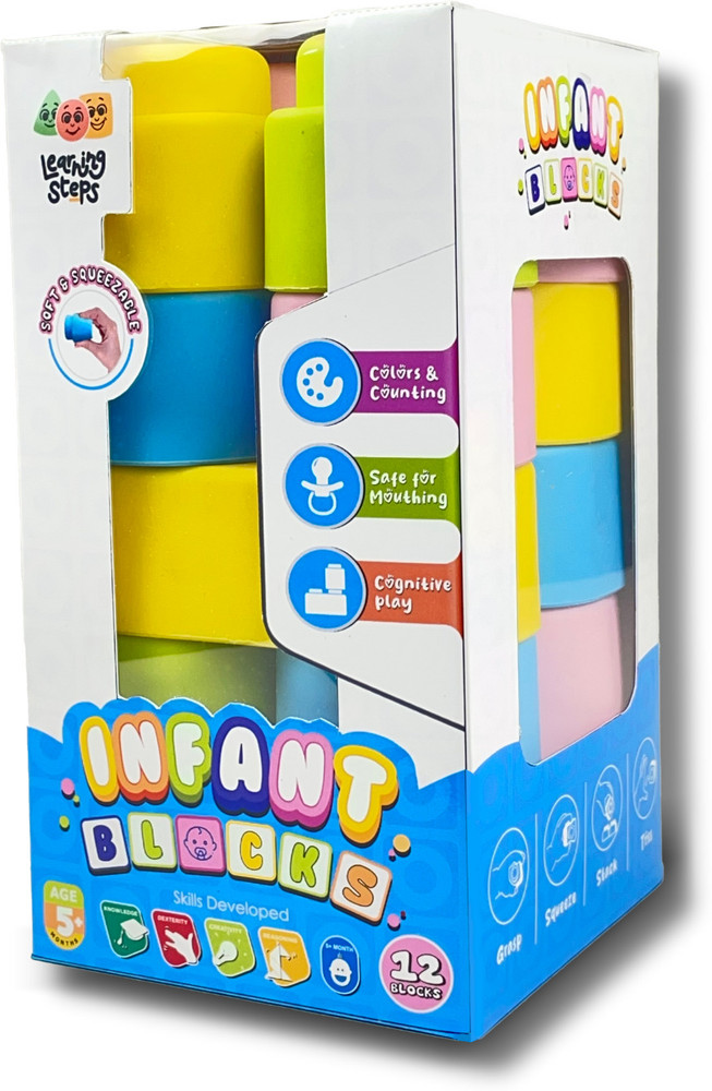 ZEPHYR Soft and Squeezable Infant Building Blocks Set 1 For Kids Soft and Squeezable Infant Building Blocks Set 1 For Kids Buy Construction set toys in India. shop for ZEPHYR products in