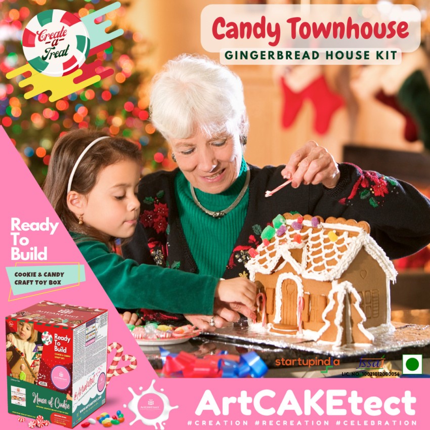 Winter Village Candy Chalet I Gingerbread House Kit I ArtCAKEtect