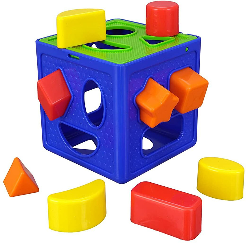 S sukan tex shape sorter cube Activity Fun Geometrics Shape Blocks