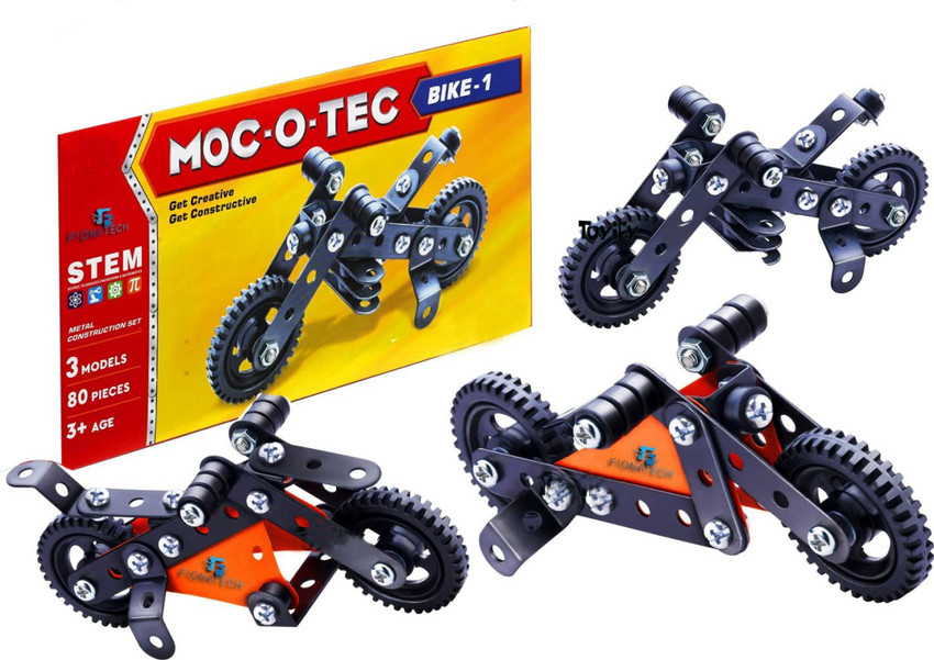 TechHark Metal Motorbike Construction Set Build of Make 3 Models