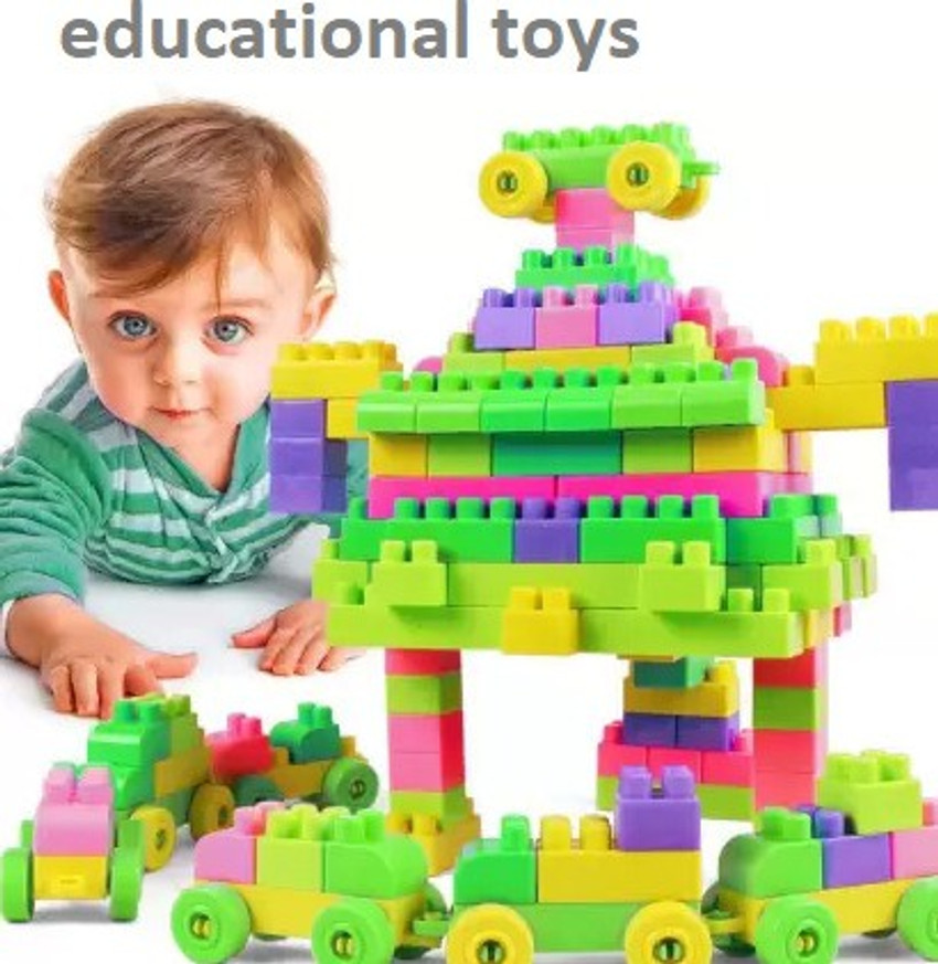 Kids cheap block trolley