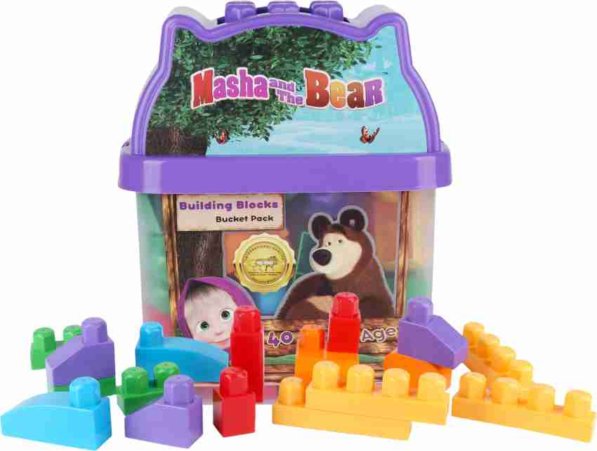 Plex Building Blocks Bucket Pack - Masha & the Bear (I) - Building